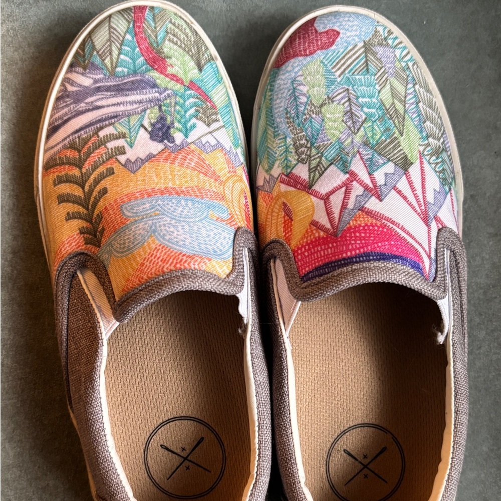 Inkkas Vibrant Patterned Slip-On Sneakers